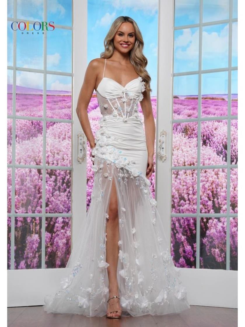 Colors 3552 Long Formal Mermaid Prom Dress