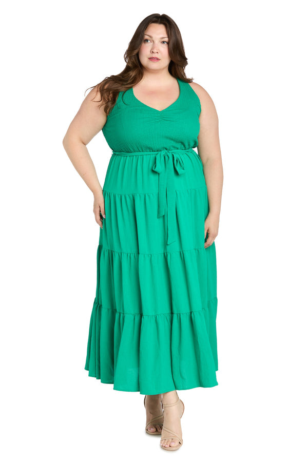 Long Plus Size Dress Maxi Formal R&M Richards 3566W
