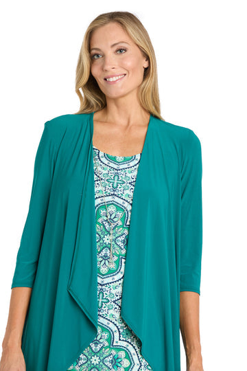 R&M Richards 3567 Short Mother of the Bride Cocktail Jacket Dress