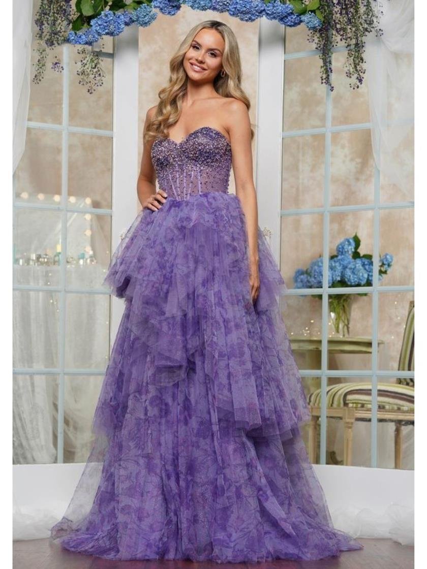 Colors 3572 Beaded Formal Print Ruffle Long Prom Dress The Dress Outlet Colors 3572 Beaded Formal Print Ruffle Long Prom Dress The Dress Outlet