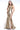 Prom Dresses Long Formal Fitted Metallic Slit Prom Dress Gold