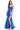 Prom Dresses Long Formal Fitted Metallic Slit Prom Dress Royal