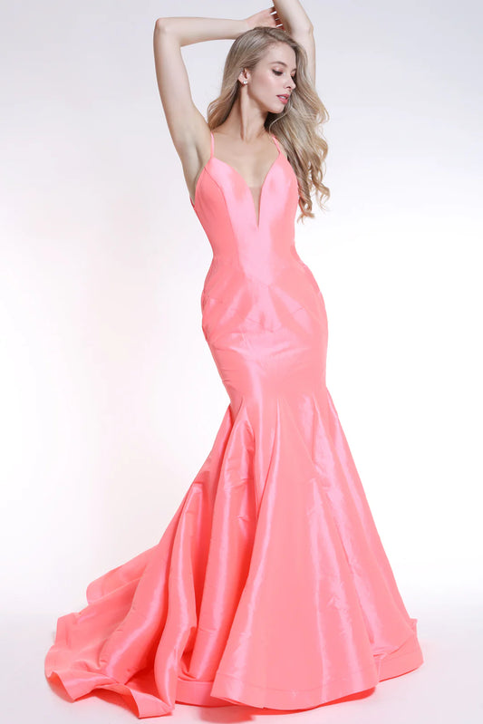 Prom Dresses Prom Long Mermaid Formal Evening Gown Bright Coral Pink