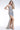 Prom Dresses Long Fitted Formal Slit Evening Prom Dress Nude/Silver