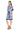 Cocktail Dresses Short Petite Cocktail Dress White/Denim