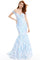 Prom Dresses Sequin Long Formal Mermaid Prom Dress Iridescent Light Blue