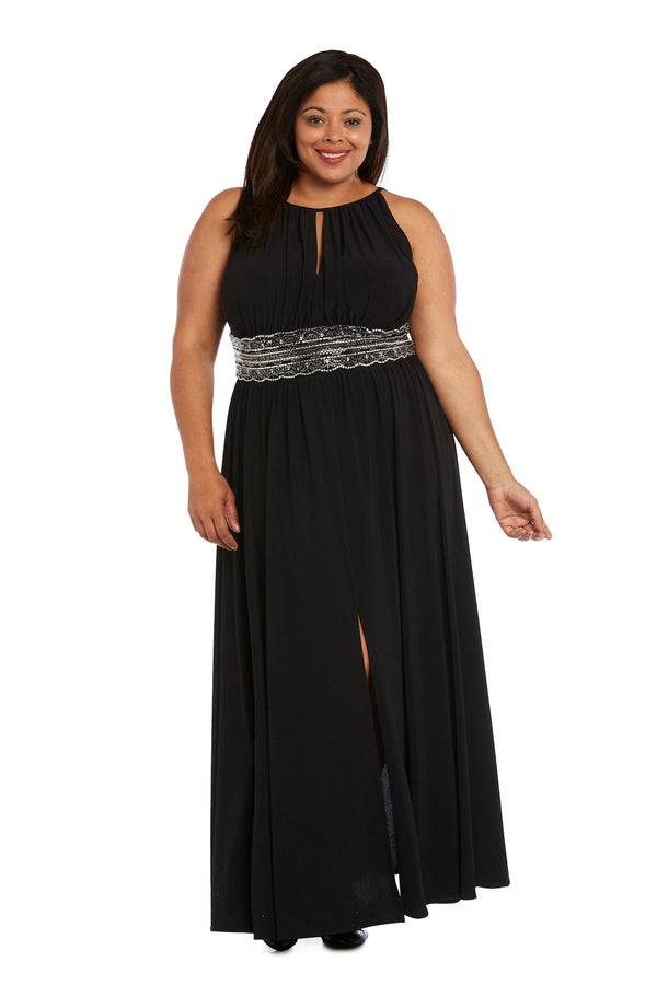 Long Plus Size Dress Formal Evening R&M Richards 3578W