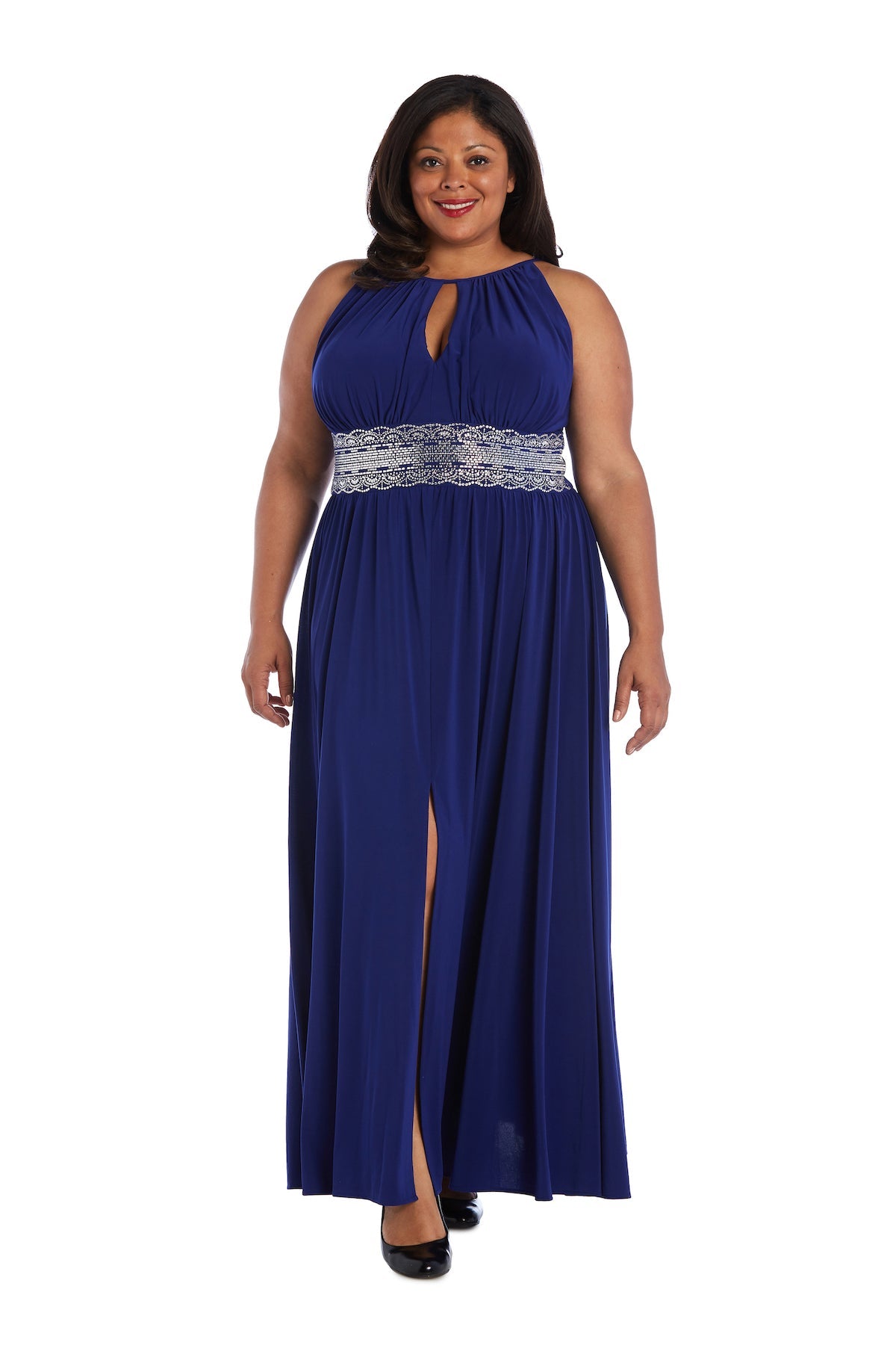 R&M Richards 3578W Long Plus Size Formal Evening Dress