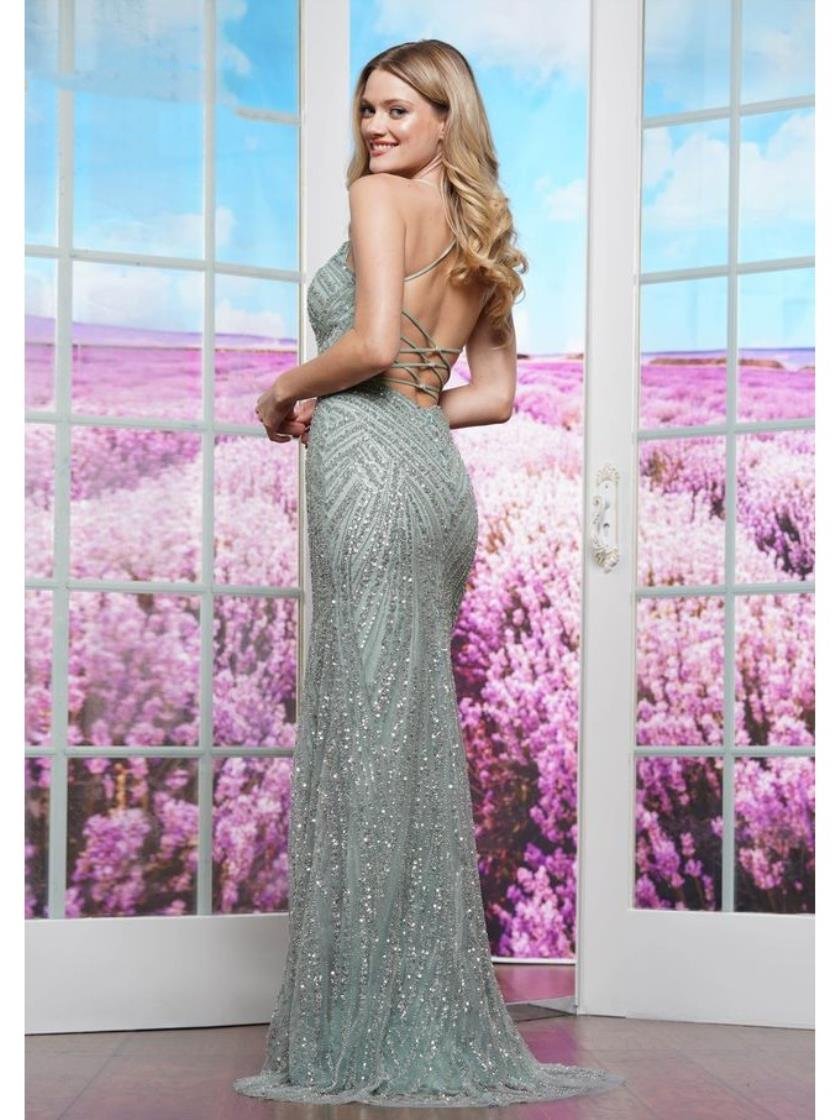 Prom Dresses Formal Fitted Long Prom Dress Sage