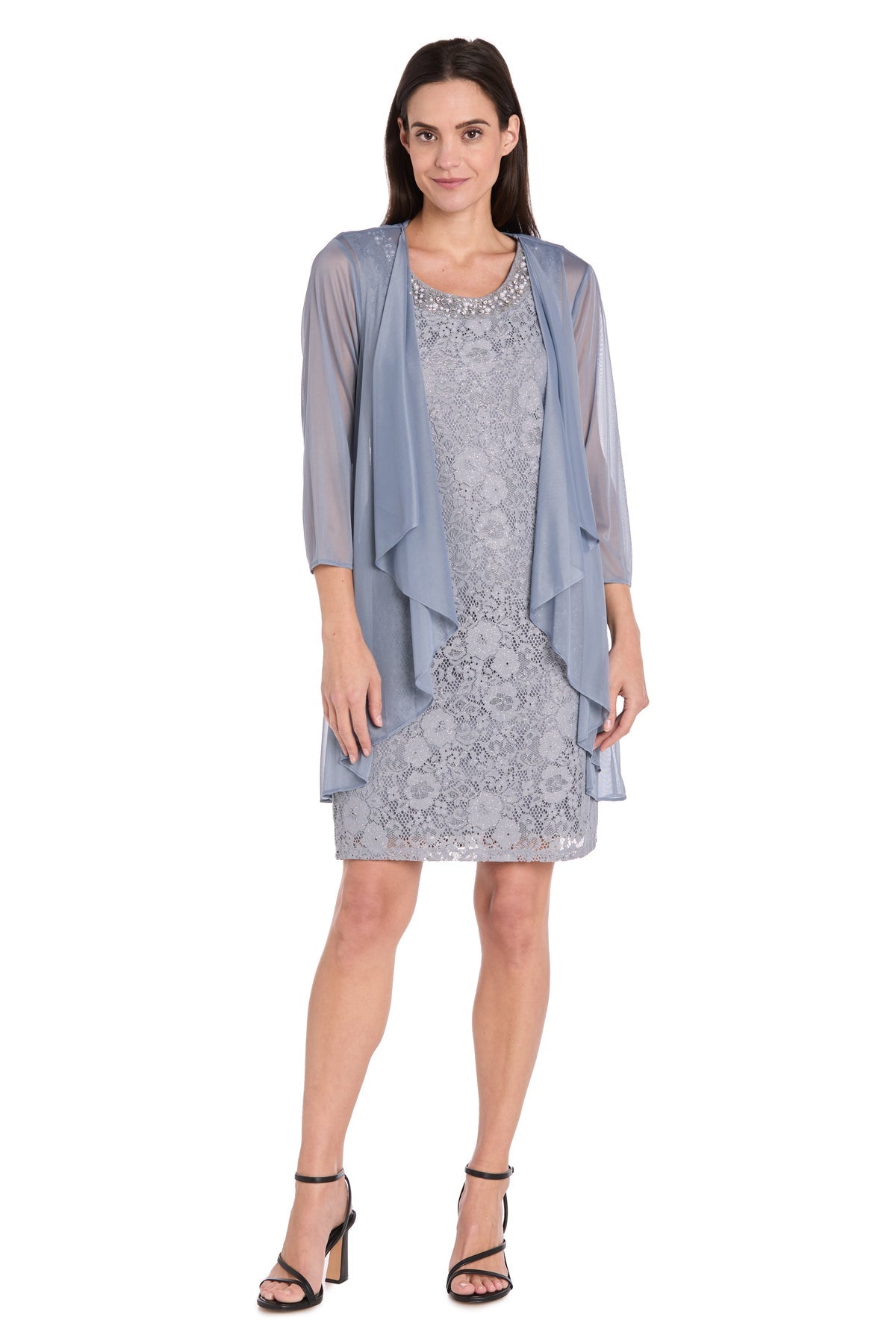 Short Lace Jacket Dress Mother of the Bride R&M Richards 3594 Short Lace Jacket Dress Mother of the Bride R&M Richards 3594