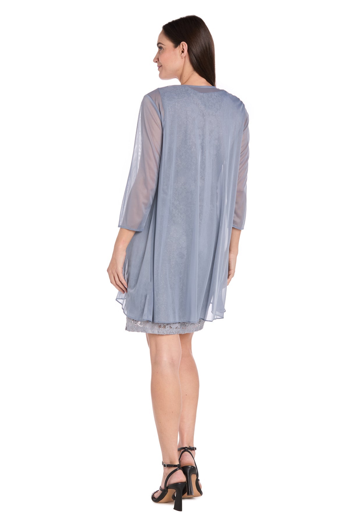 R&M Richards 3594 Short Mother of the Bride Lace Jacket Dress