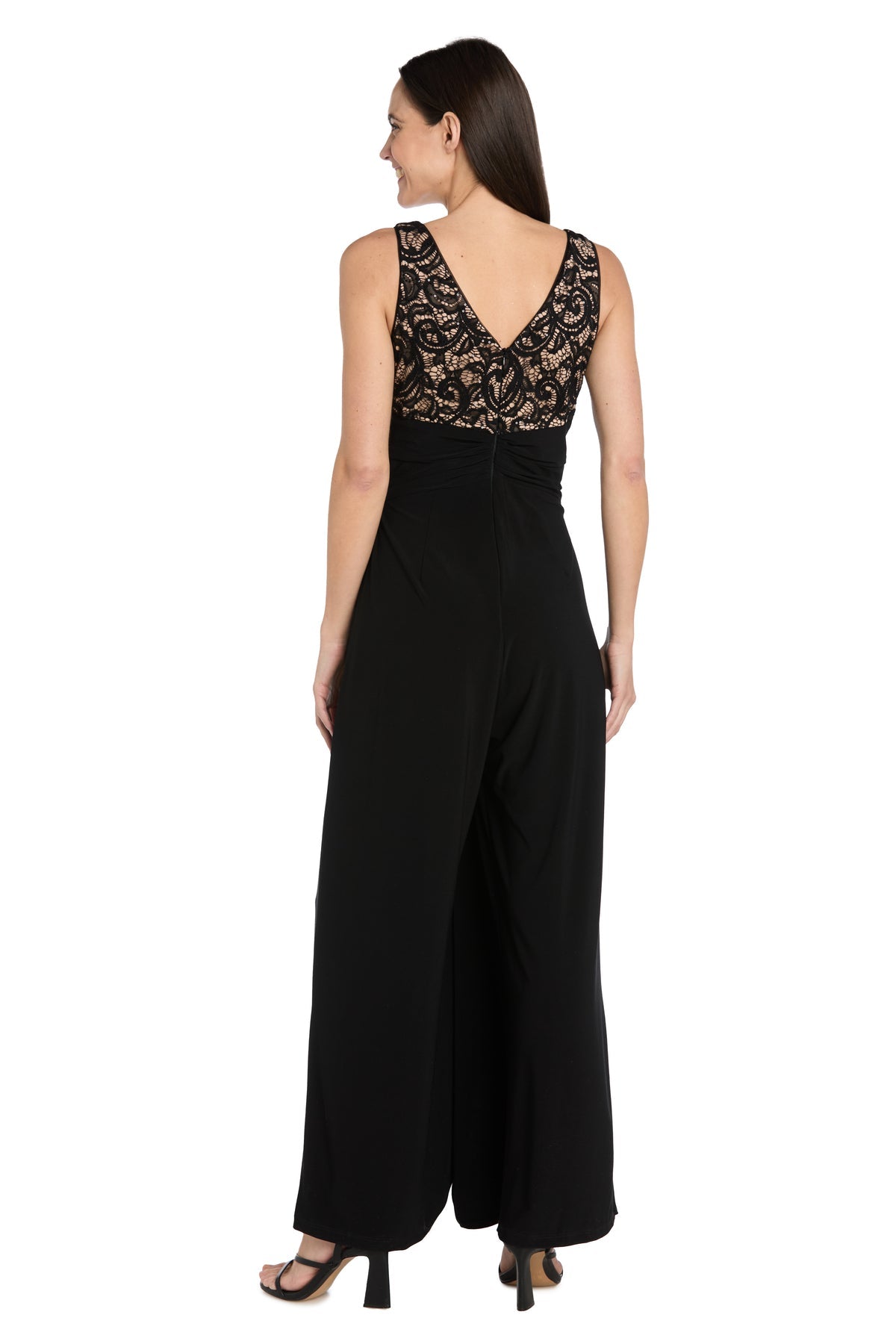R&M Richards 3610 Long Formal Lace Jumpsuit