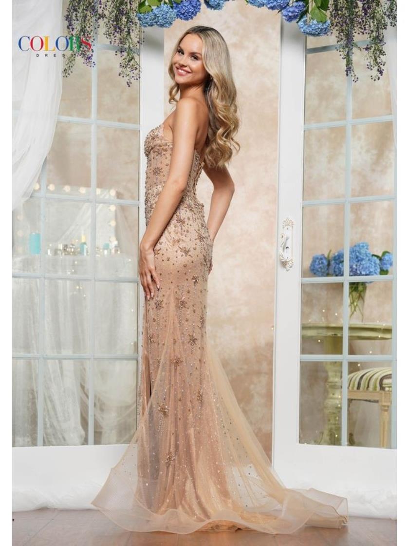 Colors 3622 Formal Long Fitted Evening Prom Dress
