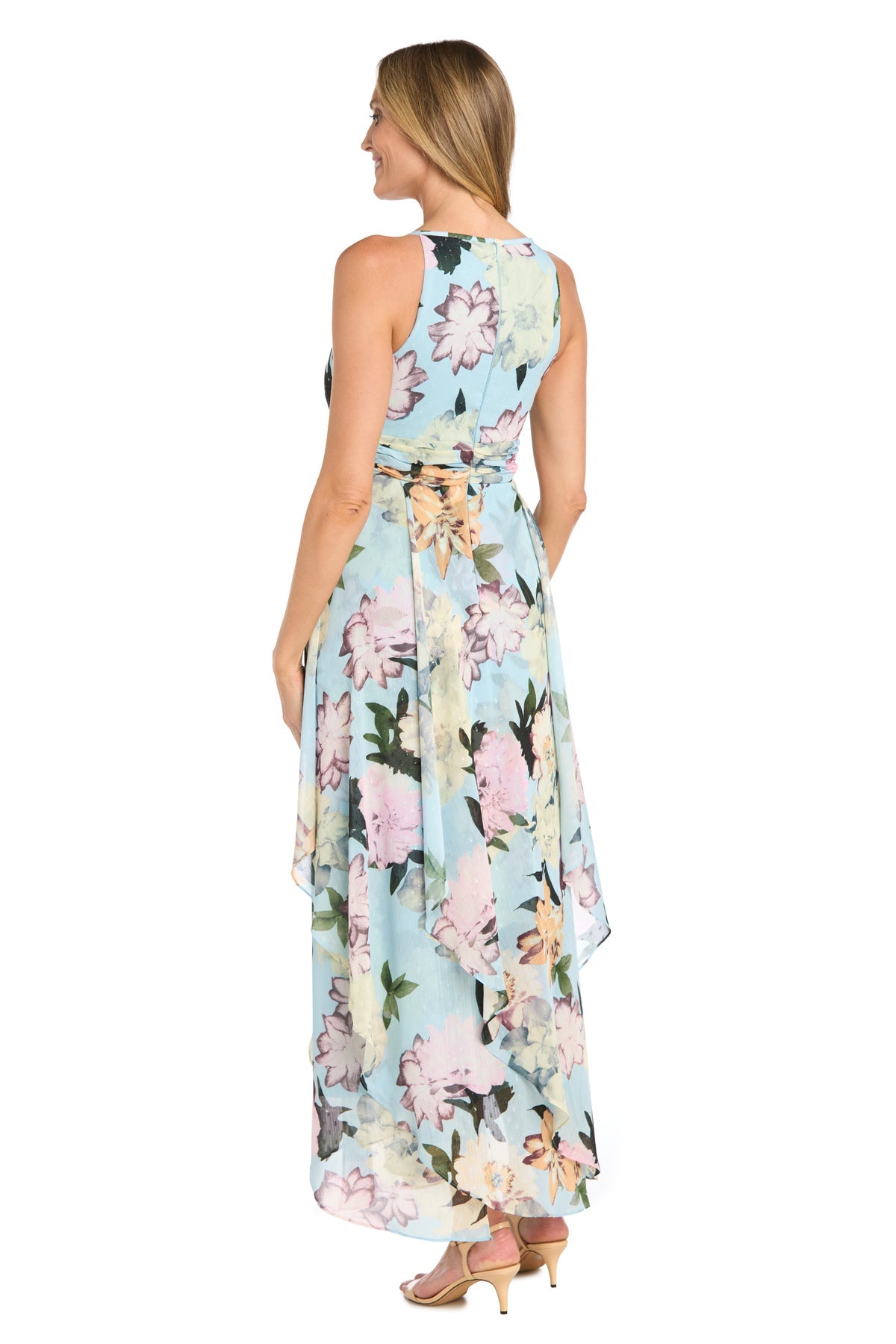 Formal Dresses Printed A Line Petite Formal Dress Aqua