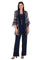 Pant Suit Long Mother of the Bride formal Pant Suit Navy/Pink