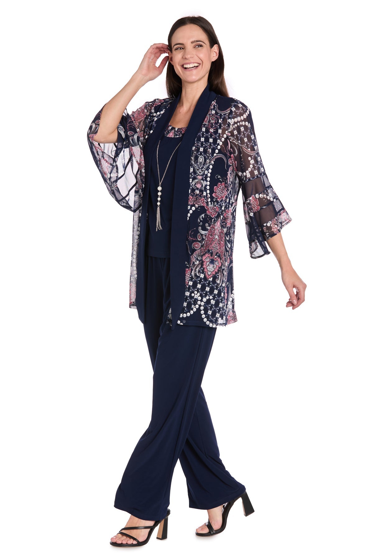 R&M Richards 3632 Long Mother of the Bride formal Pant Suit