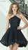 Cocktail Dresses Short A Line Mini Cocktail Dress Black