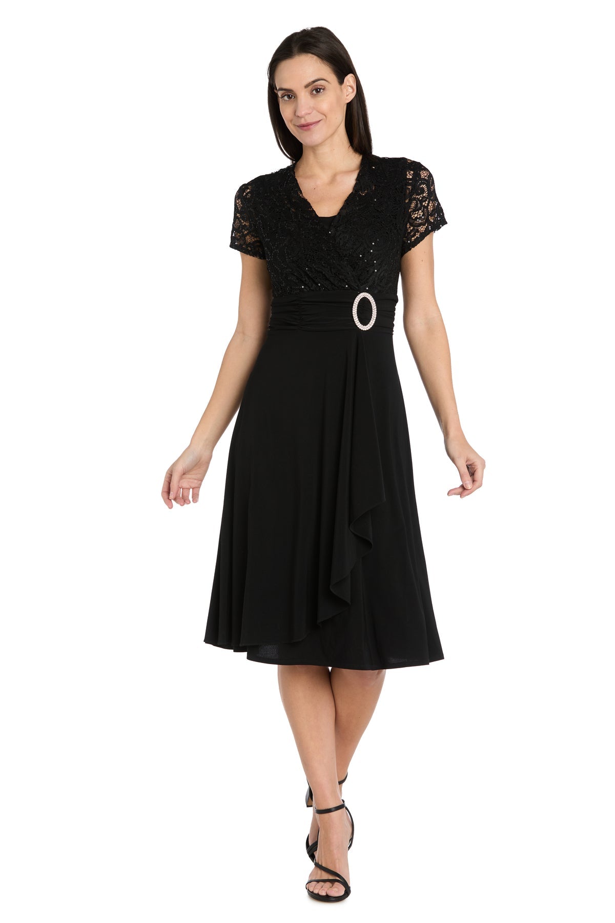 Short Petite Dress Mother of the Bride Cocktail R&M Richards 3639P – The Dress Outlet