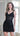 Cocktail Dresses Short Cocktail Sequin Beaded Applique Dress Black