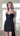 Cocktail Dresses Short Beaded Lace Fit Mini Cocktail Dress Black