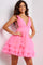 Cocktail Dresses Short Pleated Cocktail Dress Fuchsia