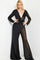 Jumpsuit Long High Slit Sequin Formal Jumpsuit Black