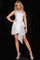 Cocktail Dresses Pleated High Low Cocktail Dress  Ivory