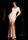 Mother of the Bride Dresses Long Sleeve Mother of the Bride Formal Keyhole Dress Blush/Silver