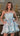 Cocktail Dresses Short A Line Printed Floral Ruffle Cocktail Dress Blue