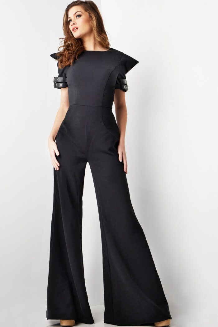 Jovani 36692 Long Open Back Formal Jumpsuit