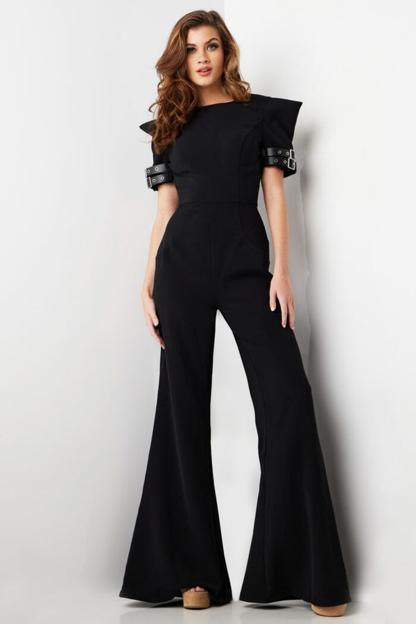 Jumpsuit Long Open Back formal Jumpsuit Black