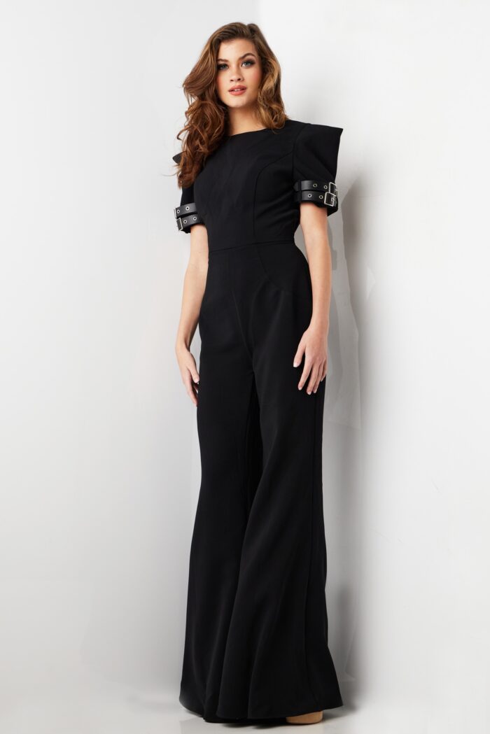 Jovani 36692 Long Open Back Formal Jumpsuit
