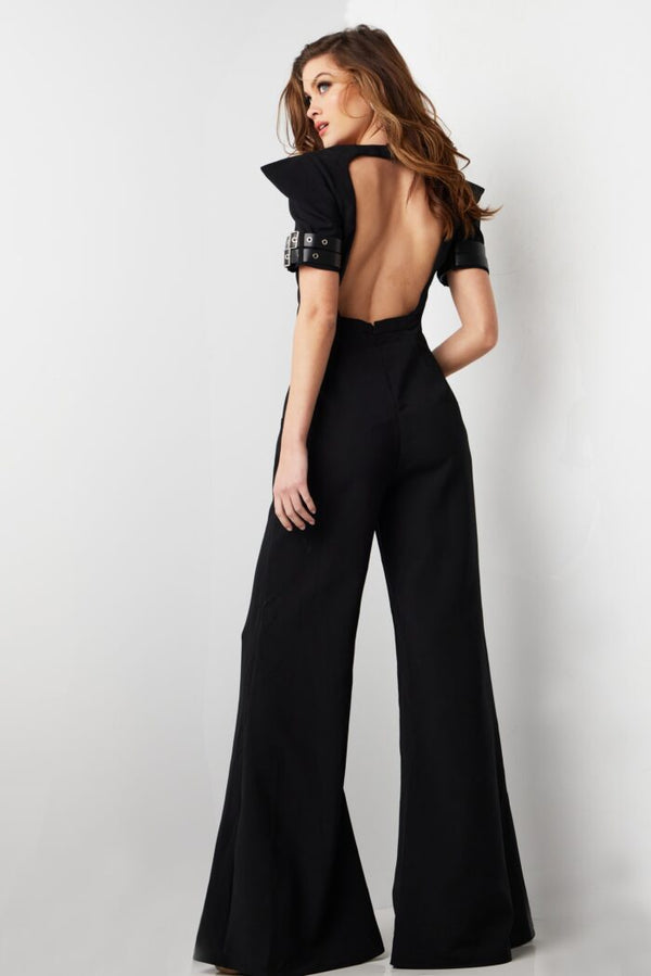 Jumpsuit Long Open Back formal Jumpsuit Black