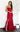 Prom Dresses Slit Long Formal Fitted Evening Prom Dress Red
