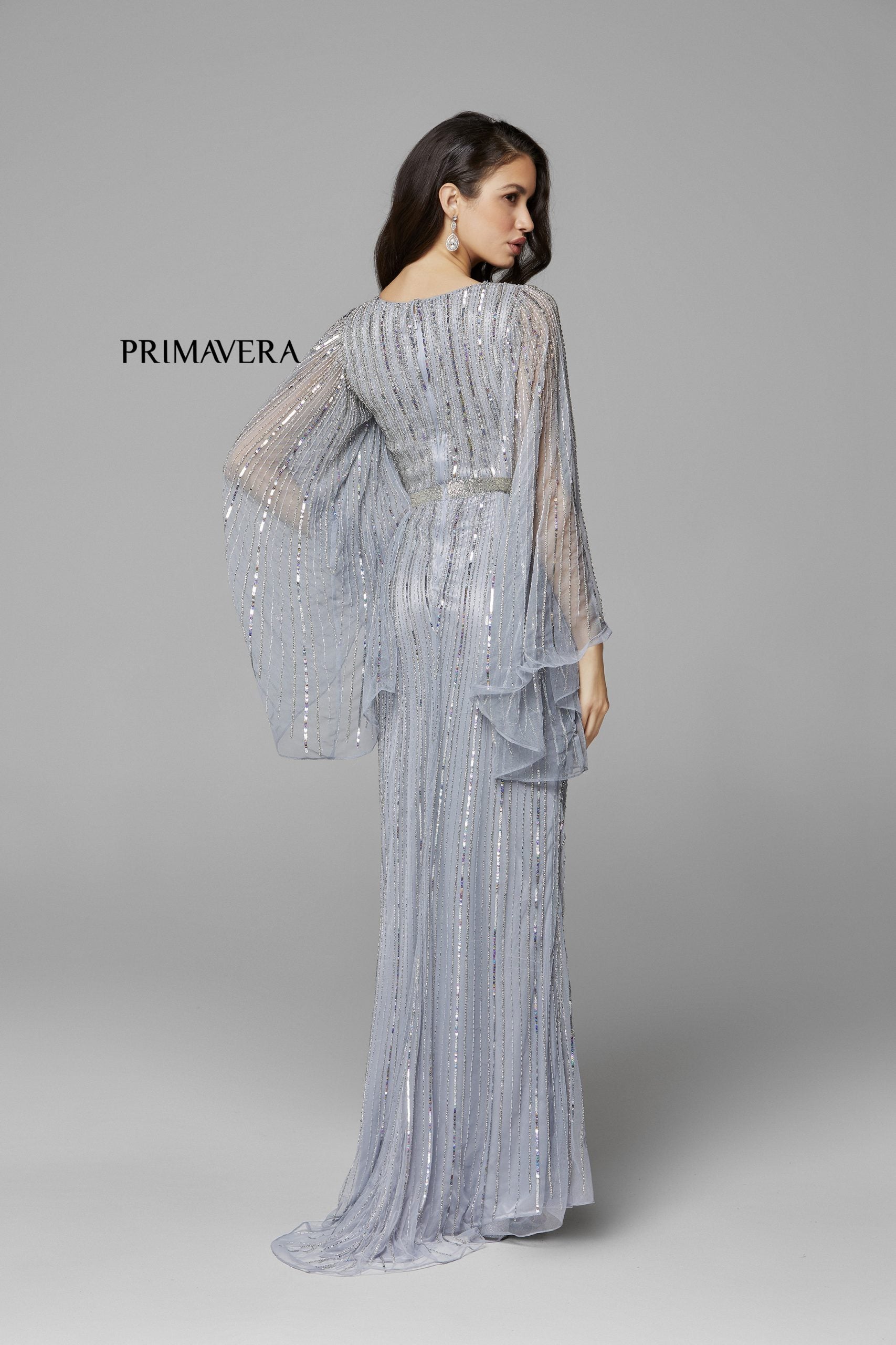 Mother of the Bride Dresses Formal Mother of the Bride Long Fitted Dress Primavera Couture 3672 Platinum