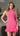 Cocktail Dresses Fitted Short Cocktail Floral Mini Dress Hot Pink