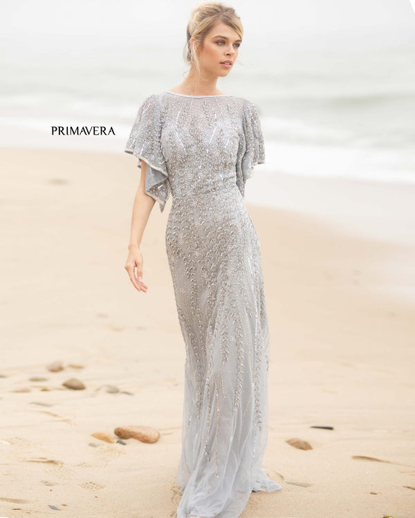 Formal Prom Evening Long Fitted Dress Primavera Couture 3681