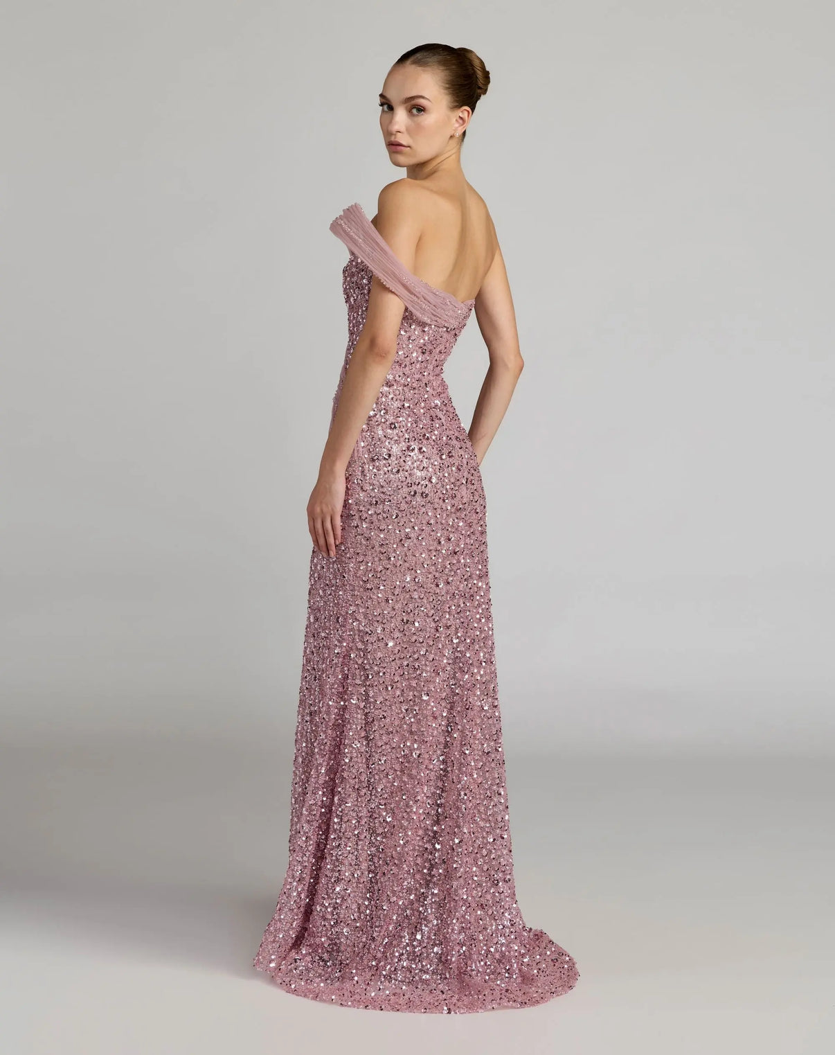 Off-the-Shoulder Floor-Length Sequin Formal Mermaid Mac Duggal 9937085P