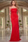 Prom Dresses Strapless Long Prom Dress Red