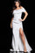 Formal Dresses Long Fitted High Slit Formal Evening Dress White