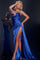 Prom Dresses Long Formal Pleated Overskirt Prom Dress Royal
