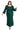 Plus Size Formal Dress Long Formal Floral Print Evening Plus Size Dress Hunter