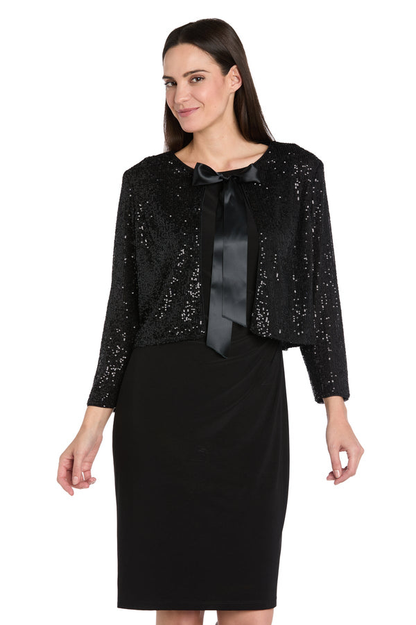 Sequin Jacket Formal Shrug by R&M Richards 3730A