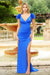 Prom Dresses Formal Feather Prom Long Dress Royal