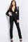 Pant Suit Beaded Fit Long Formal Pant Suit Black