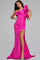 Formal Dresses Long Mermaid Fit Ruffle Evening Dress Fuchsia