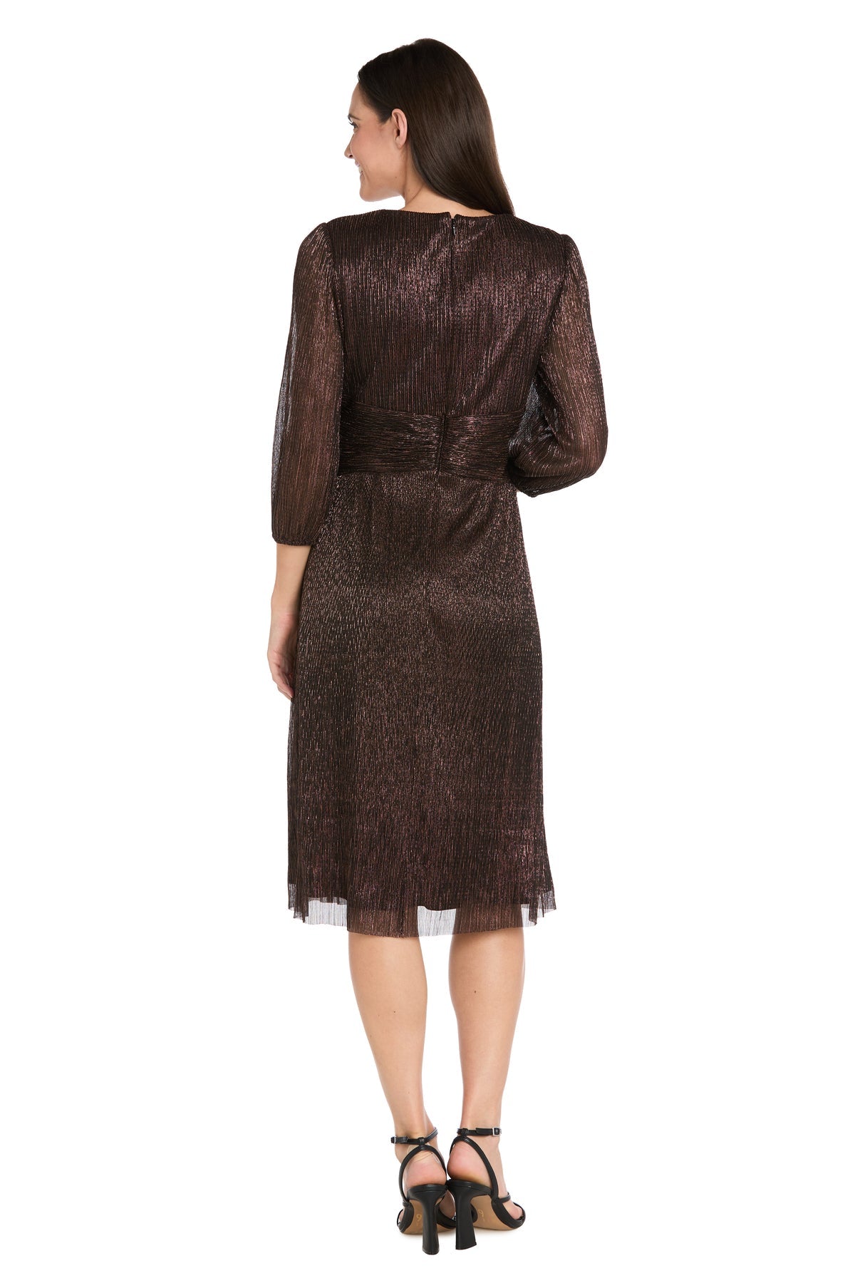 R&M Richards 3741 Homecoming Short Metallic Cocktail Dress