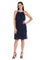 Homecoming Dresses Short Fitted Cocktail Homecoming Ruffle Dress Navy