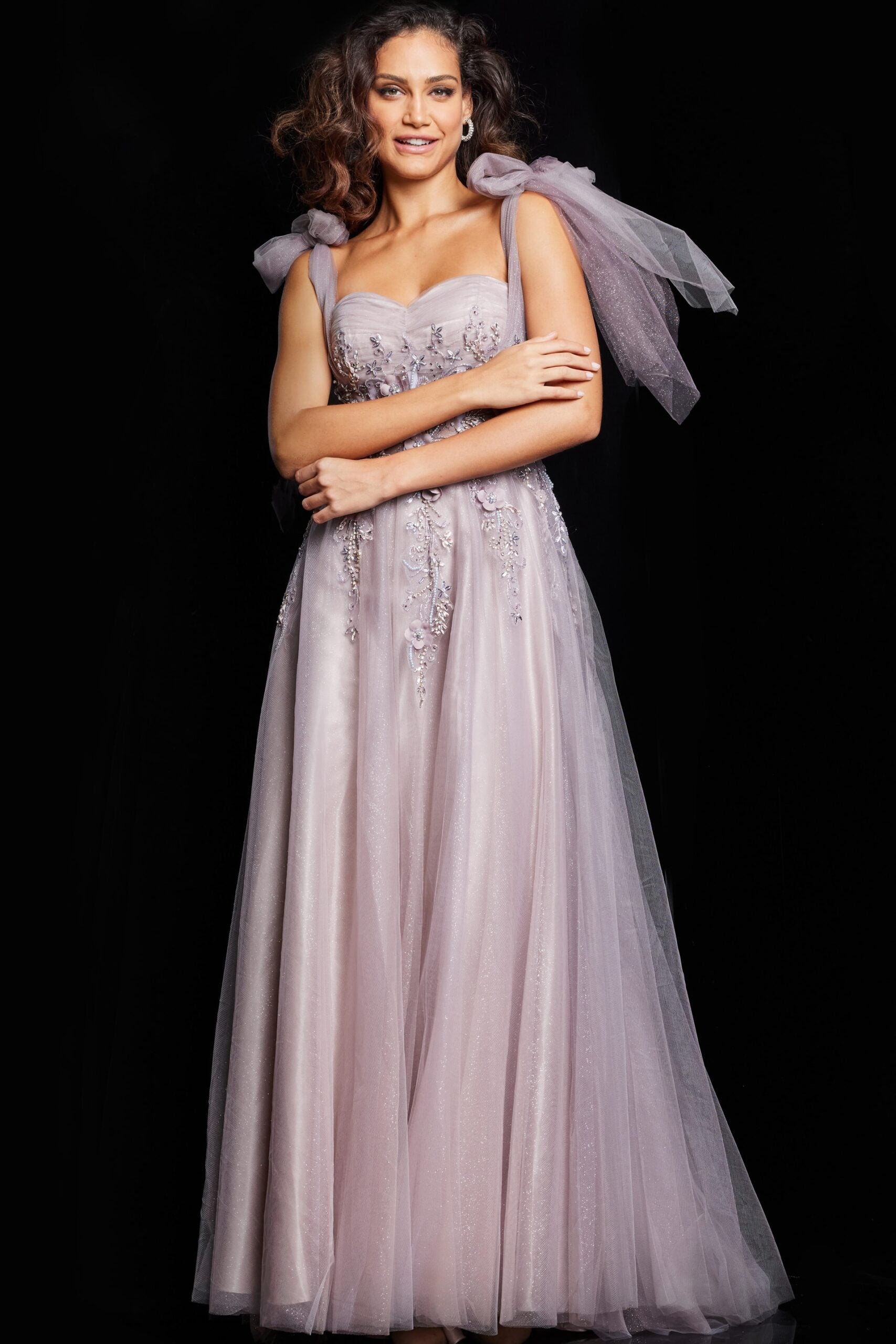 Jovani 37467 Long Beaded Formal A Line Corset Evening Dress