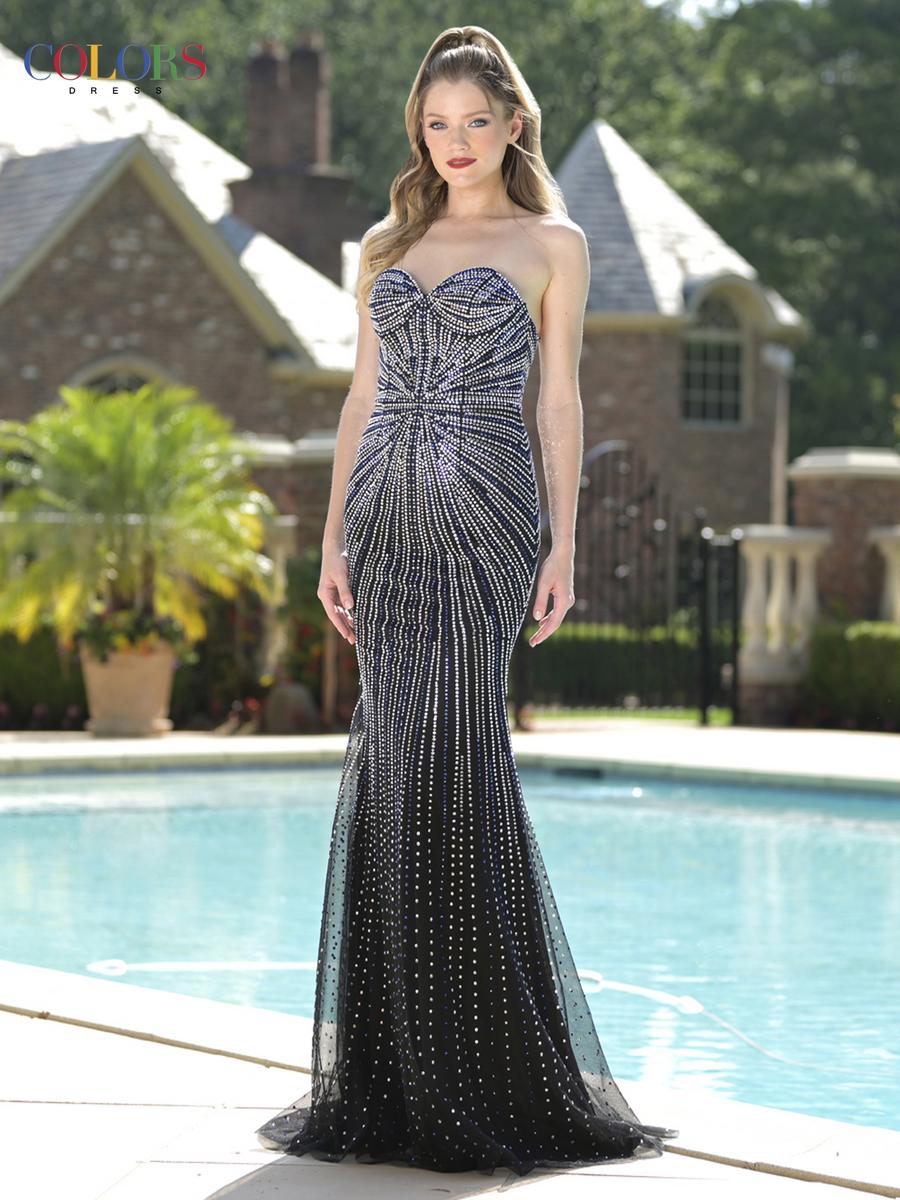 Prom Dresses Beaded Mermaid Formal Long Prom Dress Black